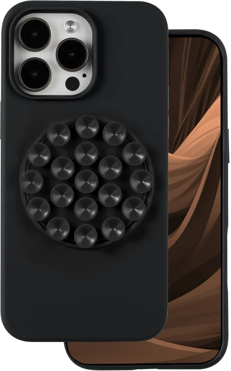 Silicone Stick case for iPhone 16 Pro Max 6,9" black