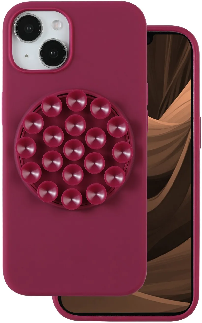 Silicone Stick case for iPhone 13 6,1" maroon