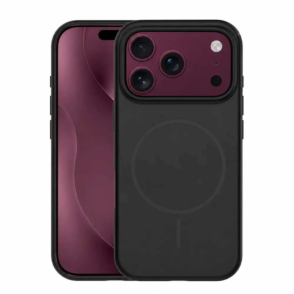 Silicone Thin Mag case for iPhone 17 Pro Max 6,9" / 18 Pro Max 6,9" black