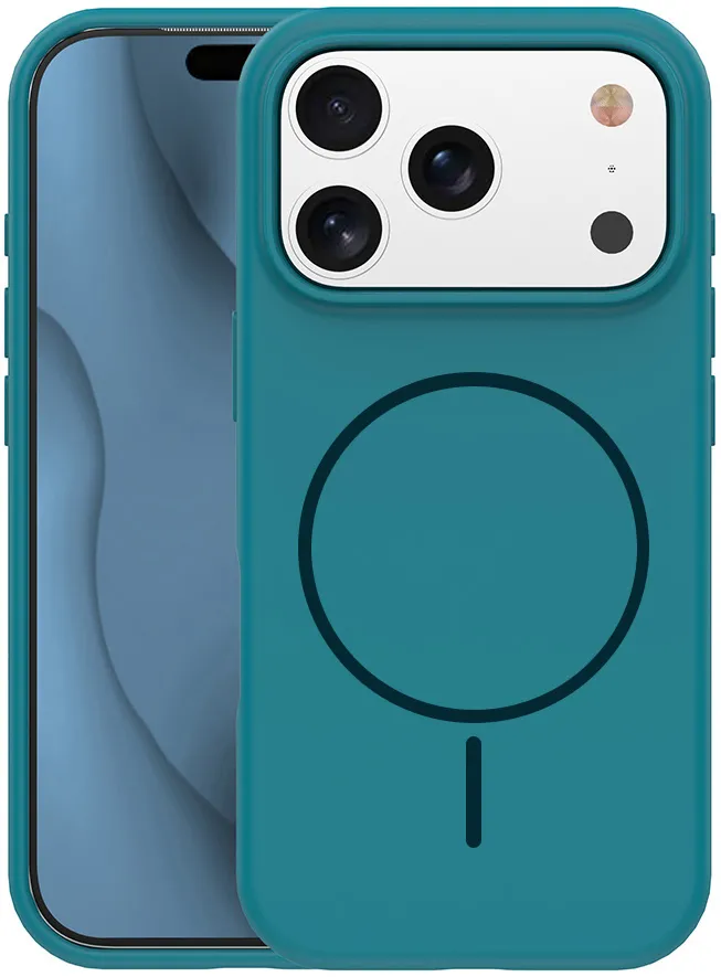 Silicone Thin Mag case for iPhone 17 6,3" / 18 6,3" turquoise
