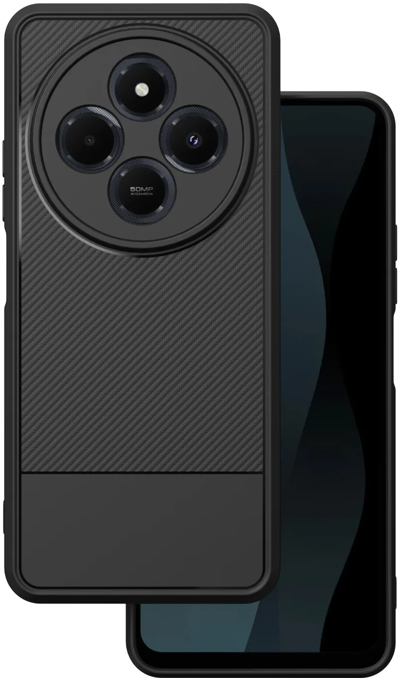 Simple Carbon case for Xiaomi Redmi 14C 4G/ 14C 5G / POCO C75 / Redmi 17C 4G black