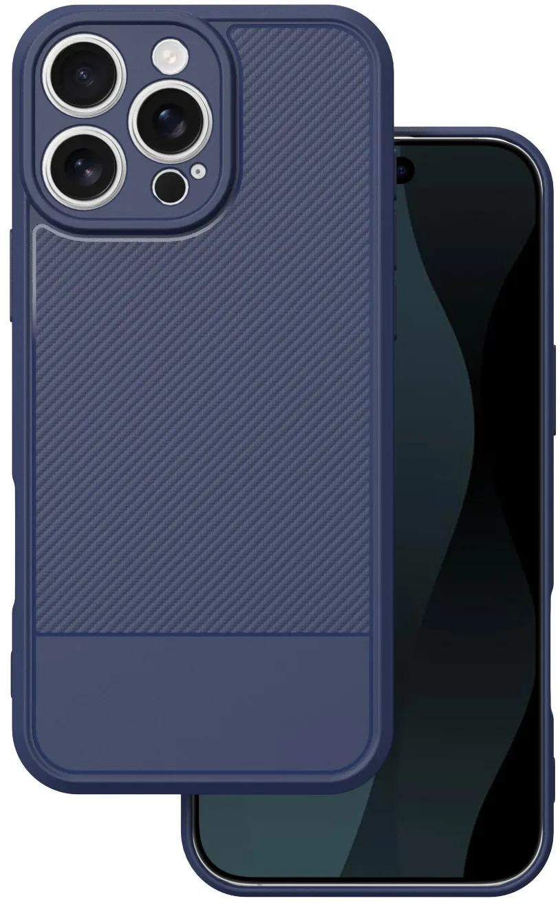 Simple Carbon case for iPhone 16 Pro Max 6,9" blue