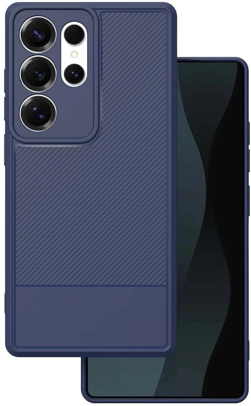 Simple Carbon case for Samsung Galaxy S25 Ultra blue