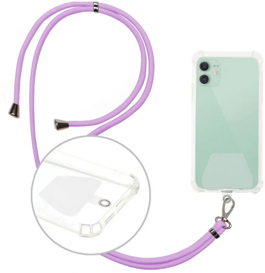 Universal neck strap for phones violet