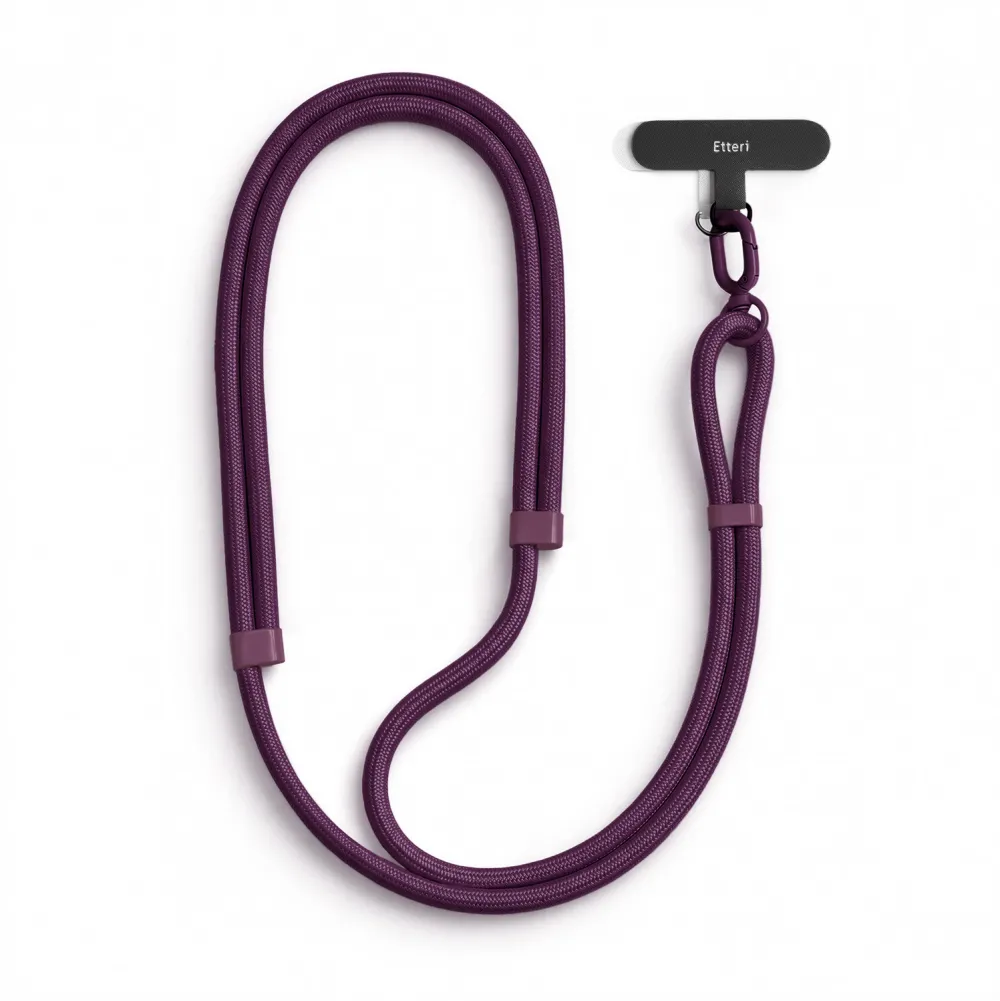 Etteri universal neck lanyard for phones dark cherry