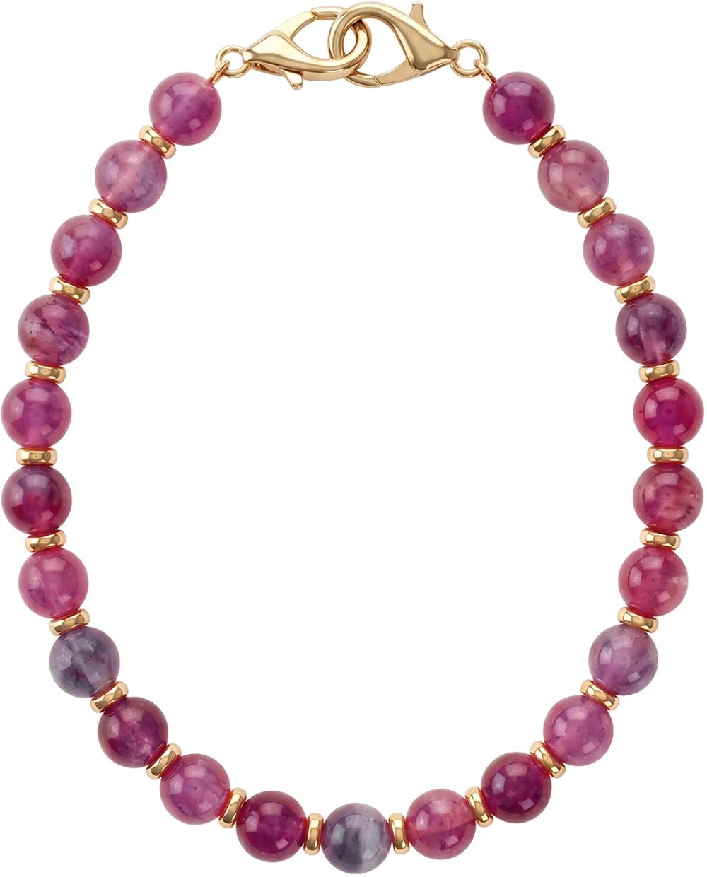 Beaded phone strap purple