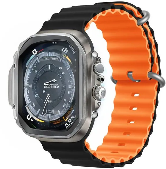 Devia strap Deluxe Sport6 for Apple Watch 38mm/ 40mm/ 41mm/ 42mm black orange