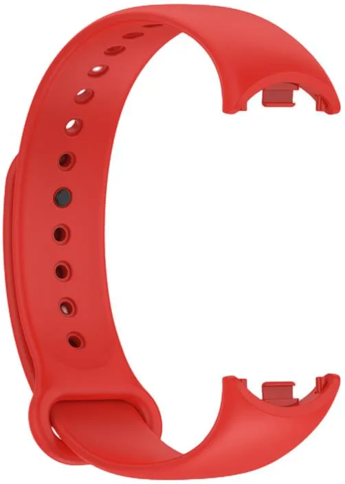 SILICONE STRAP MI BAND 8/M8 (6). RED