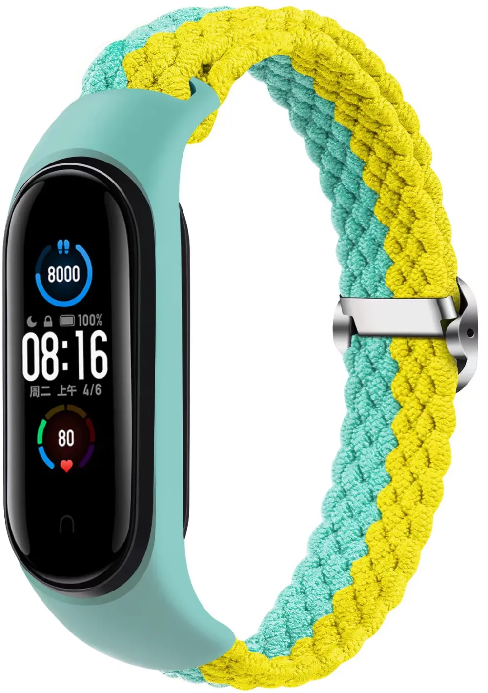 BRAIDED BAND SMART BAND M3/M4/M5/M6 MINT-YELLOW