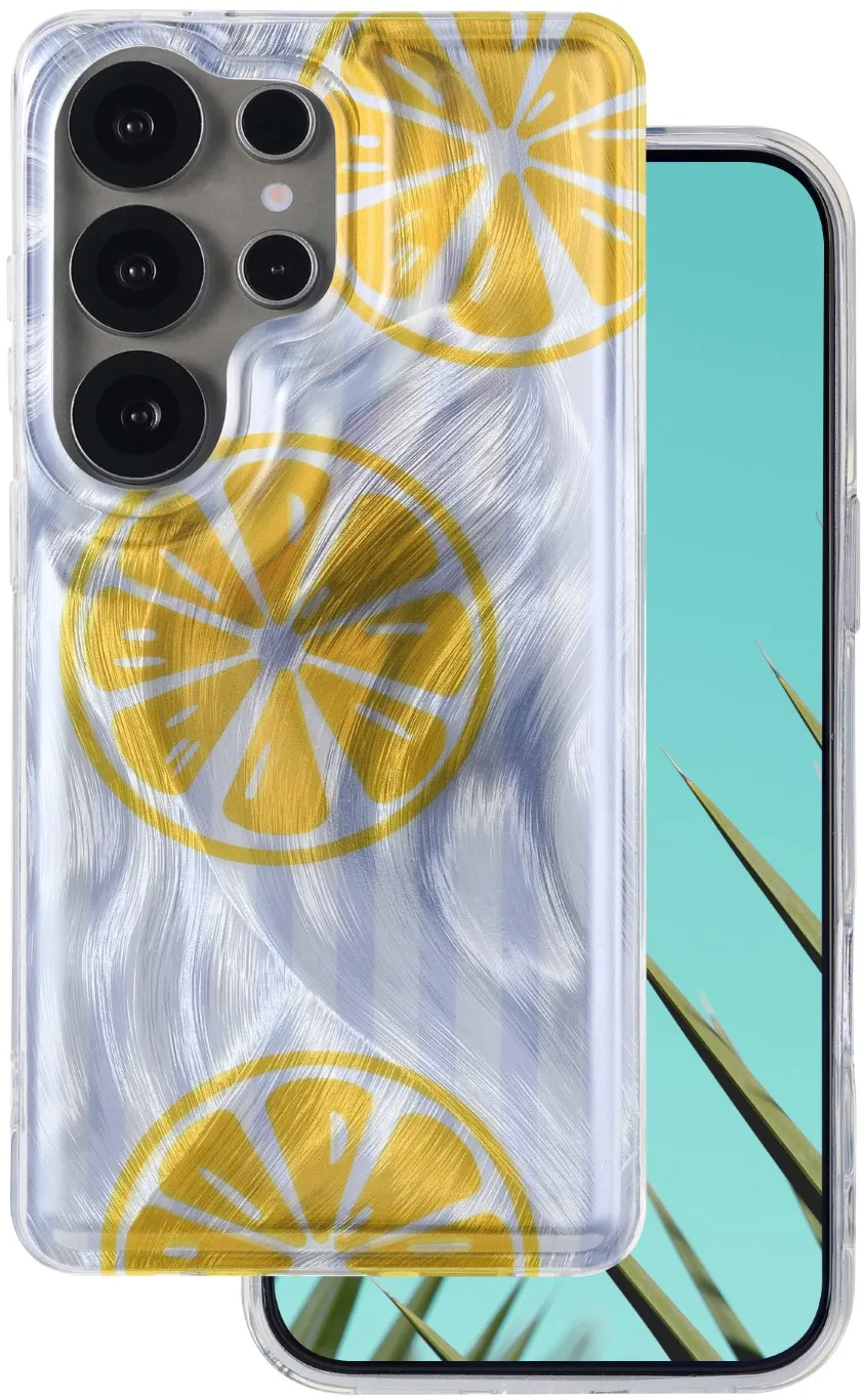 Ultra Trendy Summer case for Samsung Galaxy S25 Ultra lemon