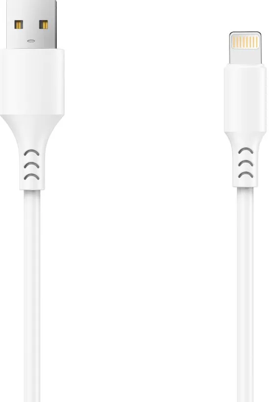 Setty cable USB - Lightning 3,0 m 2A white NEW