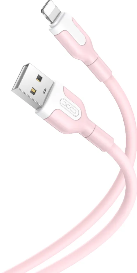 XO cable NB212 USB - Lightning 1,0 m 2,1A pink