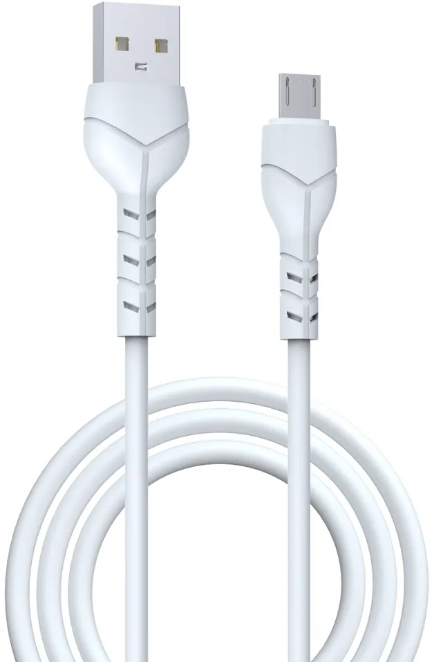 Devia cable Kintone EC144 USB - MicroUSB 1,0 m 2,1A white