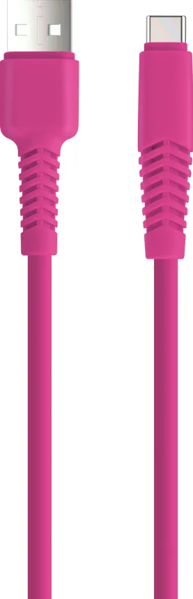 Setty cable USB - USB-C 1,5 m 2A KSA-C-1.526 pink