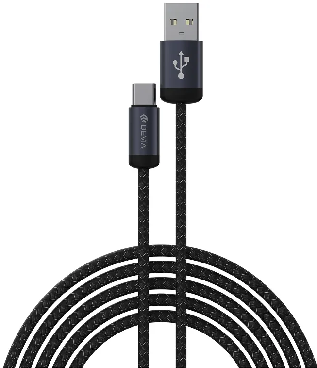 Devia cable Gracious EC649 USB - USB-C 1,0 m 2A black
