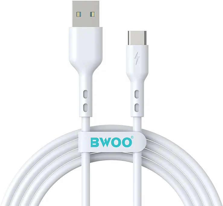 BWOO Cable USB - USB-C 2m 3A white