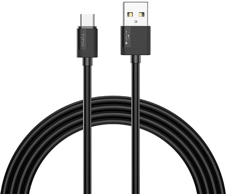 CABLE T-PHOX NETS TYPE-C BLACK 3A ; PVC ; 2M