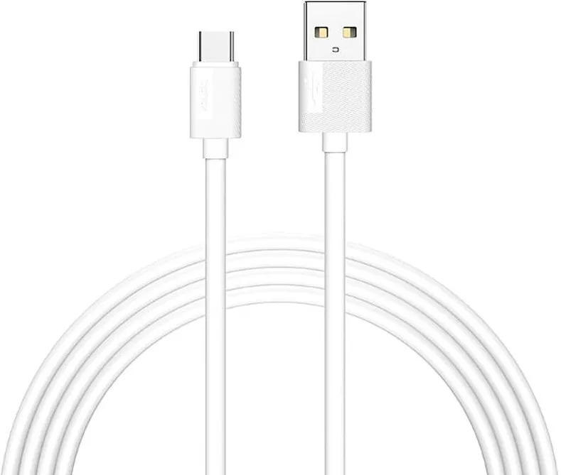 CABLE T-PHOX NETS TYPE-C WHITE 3A ; PVC ; 1,2M