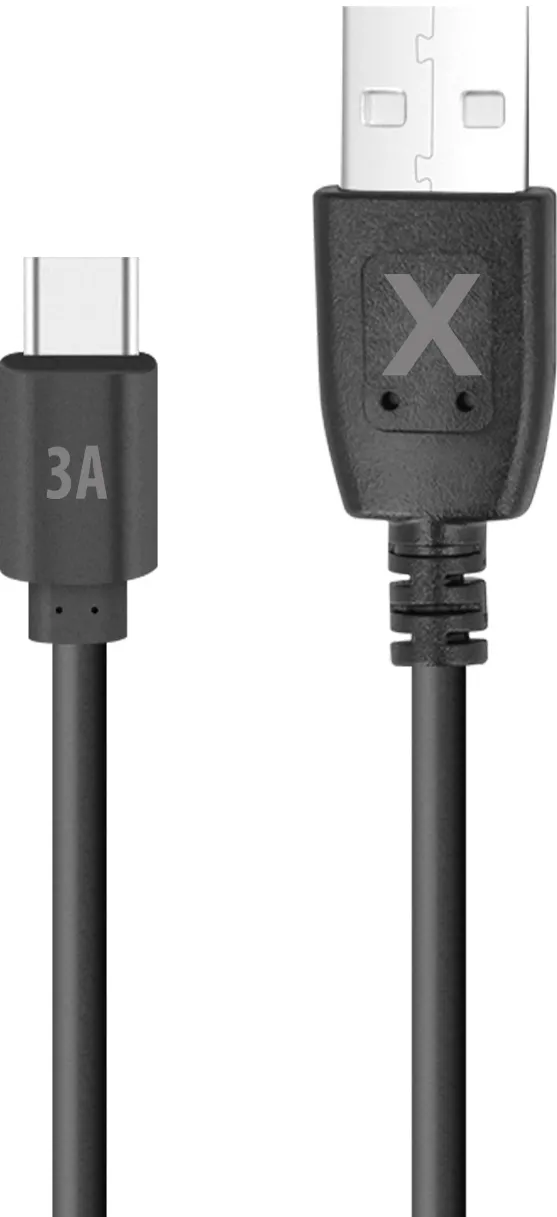 Maxlife cable USB - USB-C 2,0 m 3A black