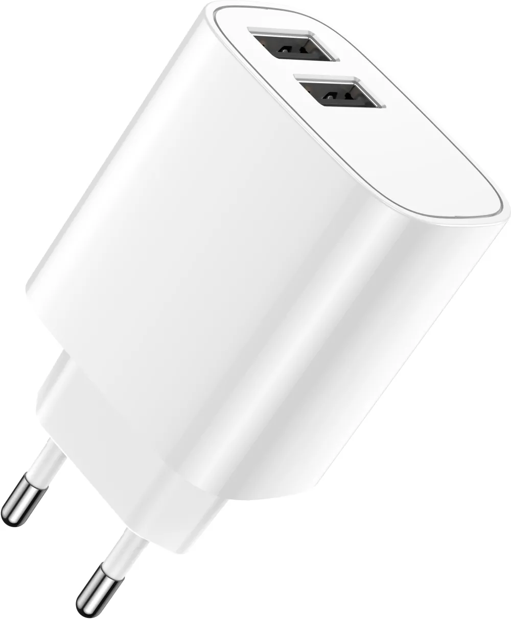 Forever wall charger 2xUSB 2,4A LS-03 white