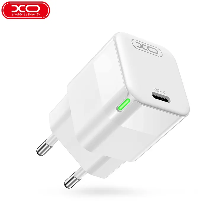 XO wall charger CE06 PD 30W 1x USB-C white