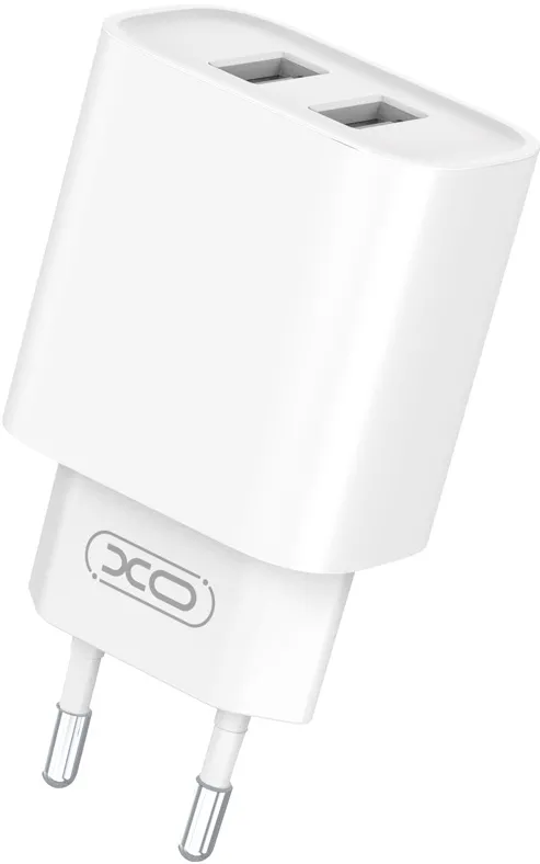 XO wall charger CE02C 2x USB 2,1A white