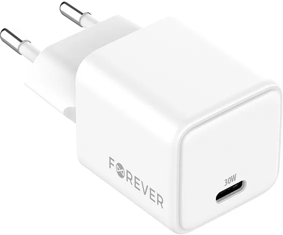 Forever TC-08-30C GaN PD charger 1x USB-C 30W white