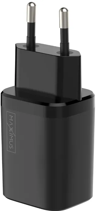 WALL CHARGER MX CARBON 30W PD+QC USB-A+C BLACK