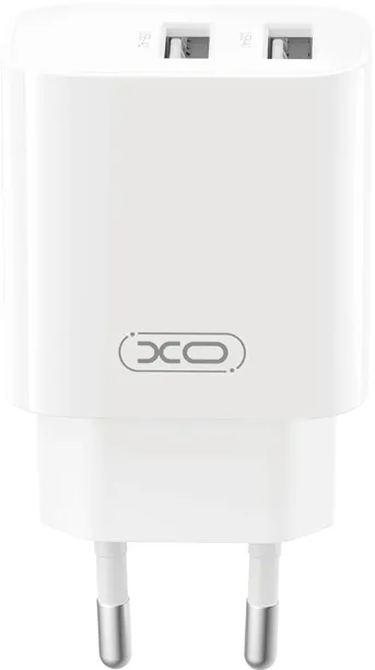 XO wall charger CE55 2x USB 2,4A white