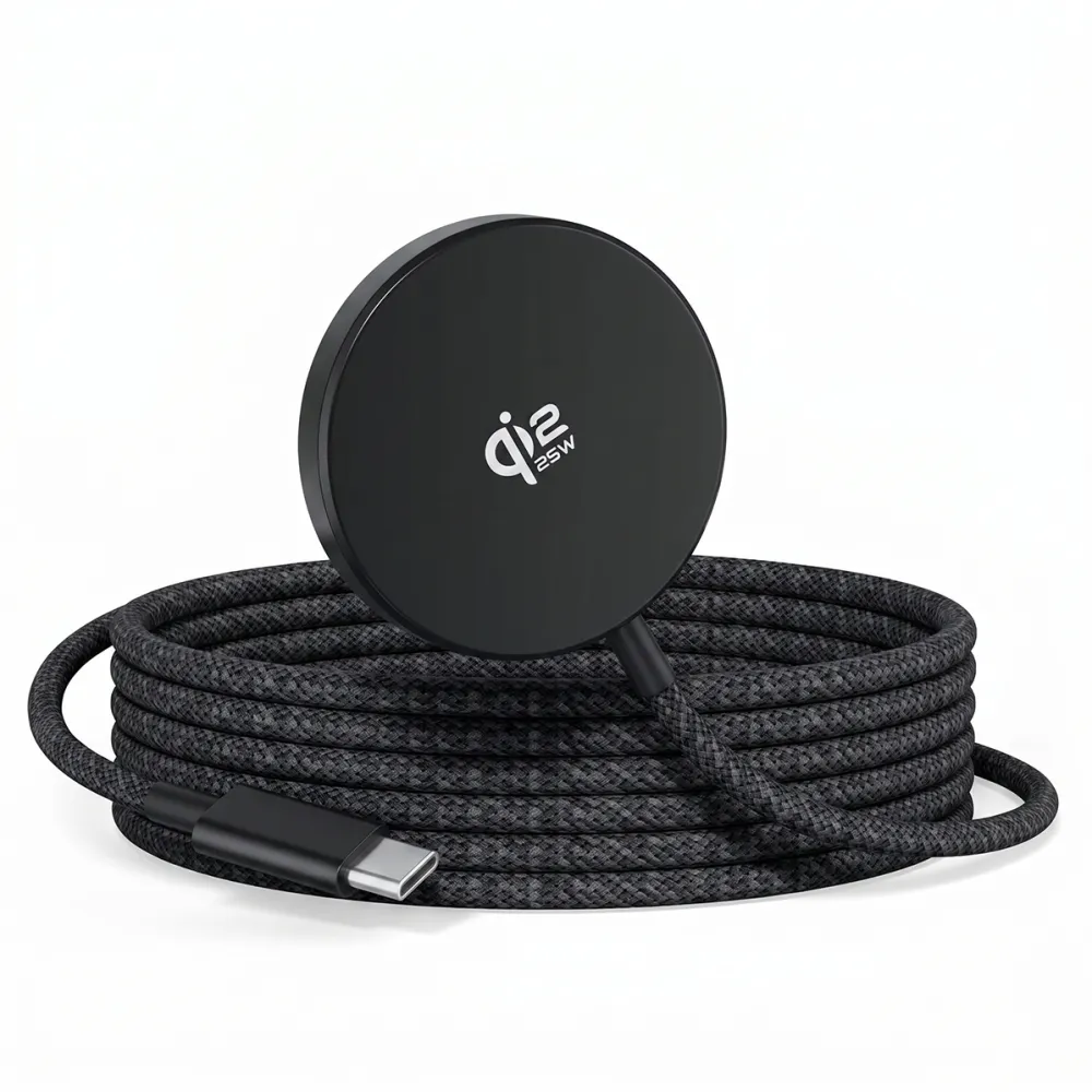 XO wireless inductive charger QI2.2 JH025 magnetic black