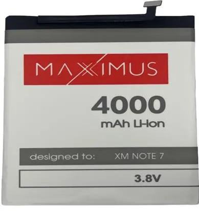 BATTERY MAXXIMUS XIAOMI REDMI NOTE 7 4000mAh BN4A
