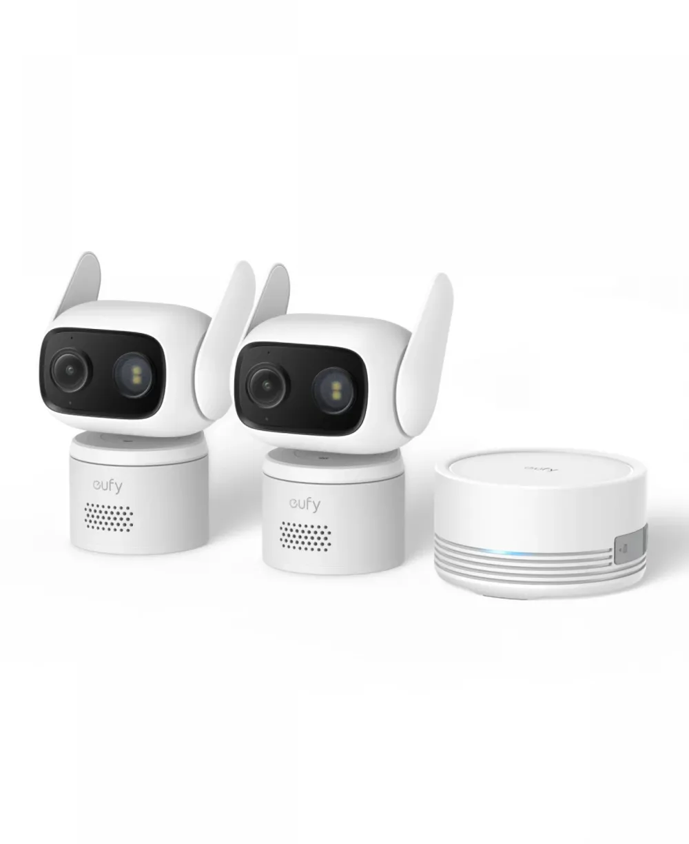 Kit supraveghere video cu fir eufyCam set HomeBase Mini + 2 camere C31 Full HD Pan-Tilt