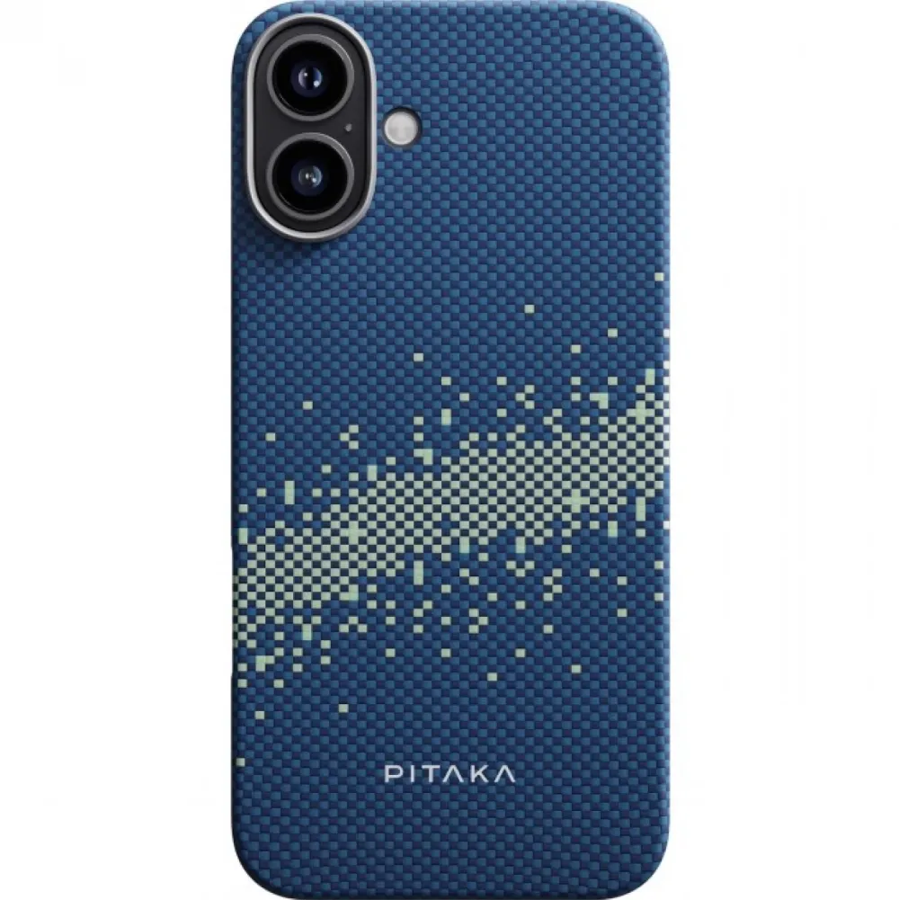 Husa Pitaka Tactile Woven compatibila cu iPhone 16 Milky Way Galaxy