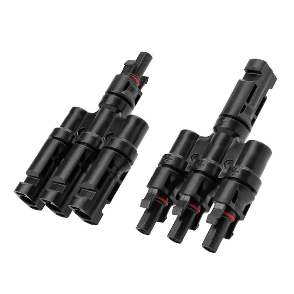 Cablu conector de incarcare solara Anker Solix MC4 cu 3 porturi Negru