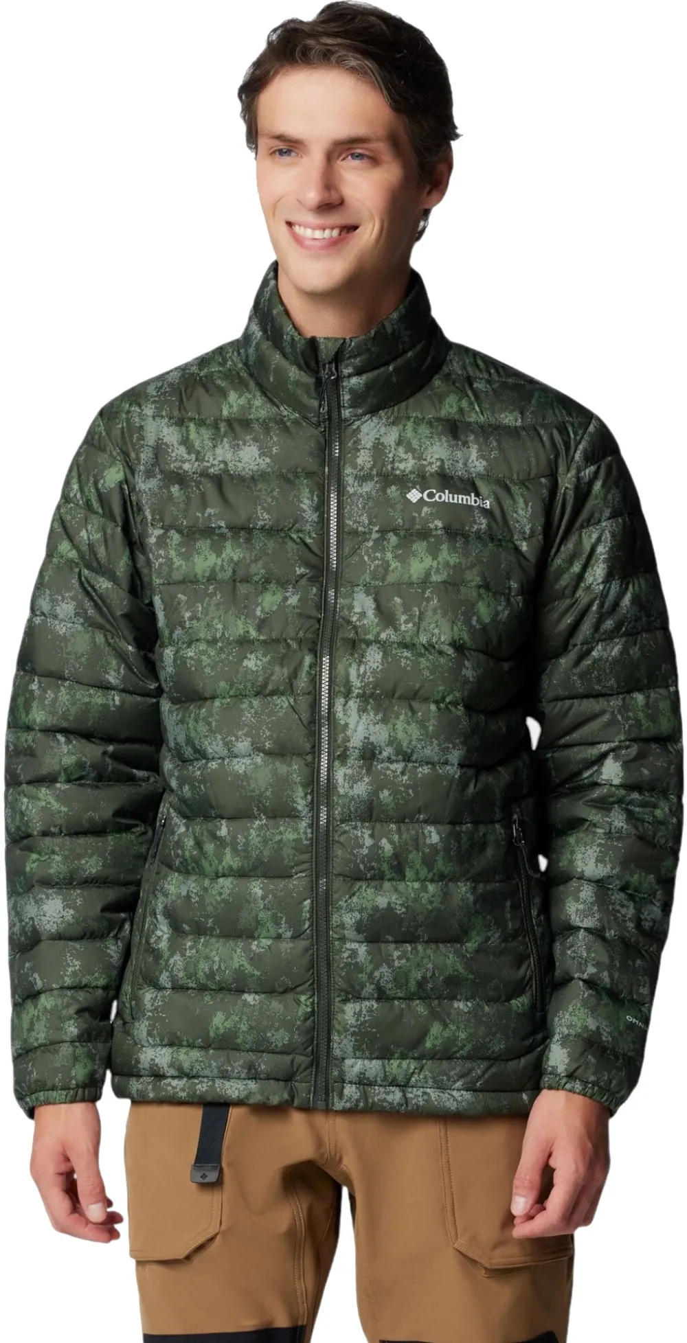 Columbia - Geaca Barbati Columbia Powder Lite II Printed - verde - M
