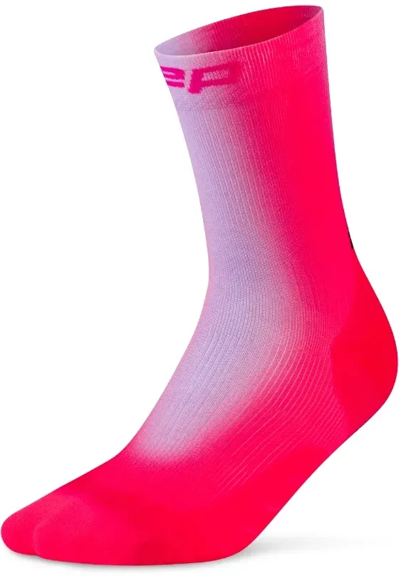 CEP - sosete compresie mid cut - Run Edt. Gradient 5.0_fb W - lilac | pink - III (37-40)