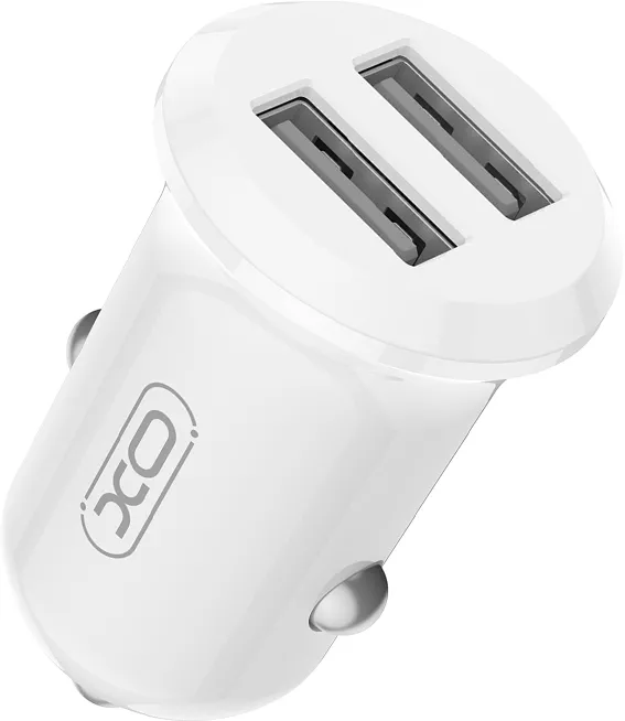 XO car charger CC67 12W 2x USB white