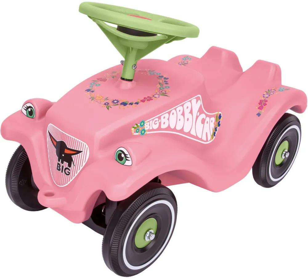 BIG Bobby Classic Flower - pink / light green - Car