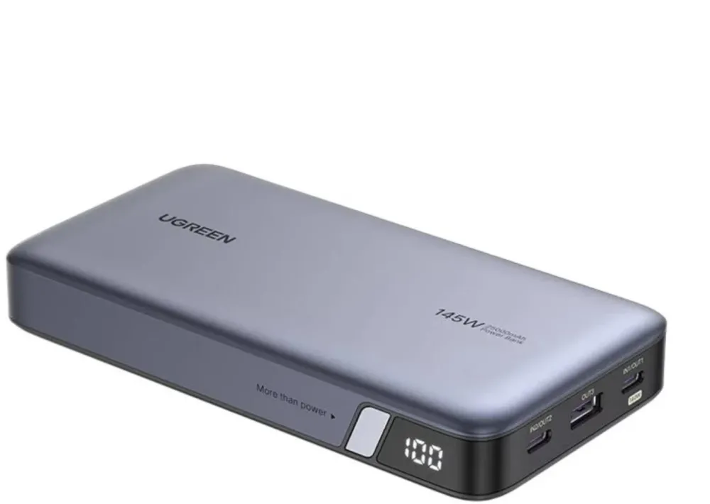 Baterie externa Ugreen 25.000 mAh 145W USB-C USB-A Gri