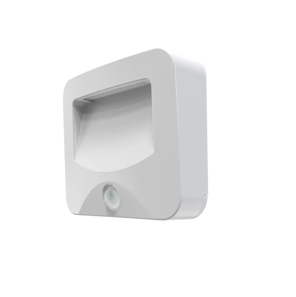 Spot LED exterior Calex Spot On cu senzor lumina calda 10 lm cu baterii IP44 Negru