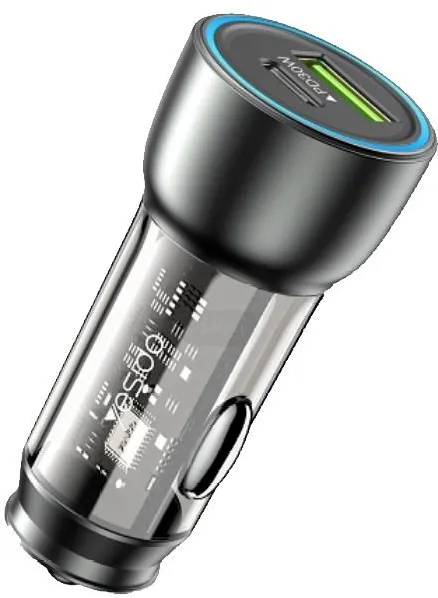 YESIDO CAR CHARGER Y49 PD 30W QC3.0 18W USB-A+C BLACK