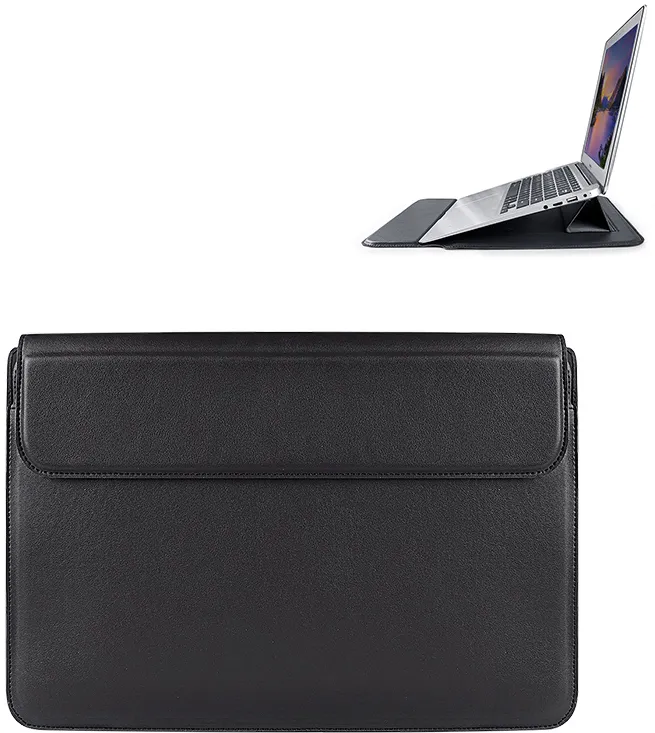 Devia laptop bag / MacBook bracket bag Ultra-Thin 13,3'' waterproof PU leather black
