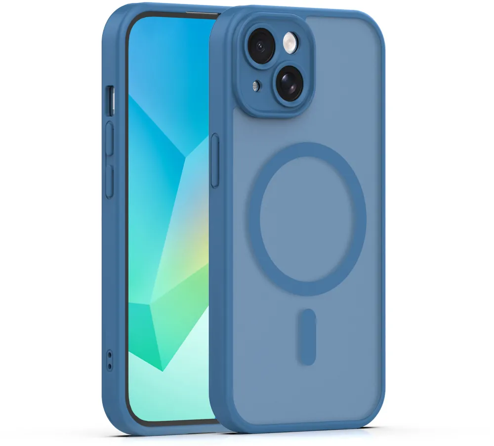 Mag Matt case for iPhone 14 6,1" dark blue camera protection