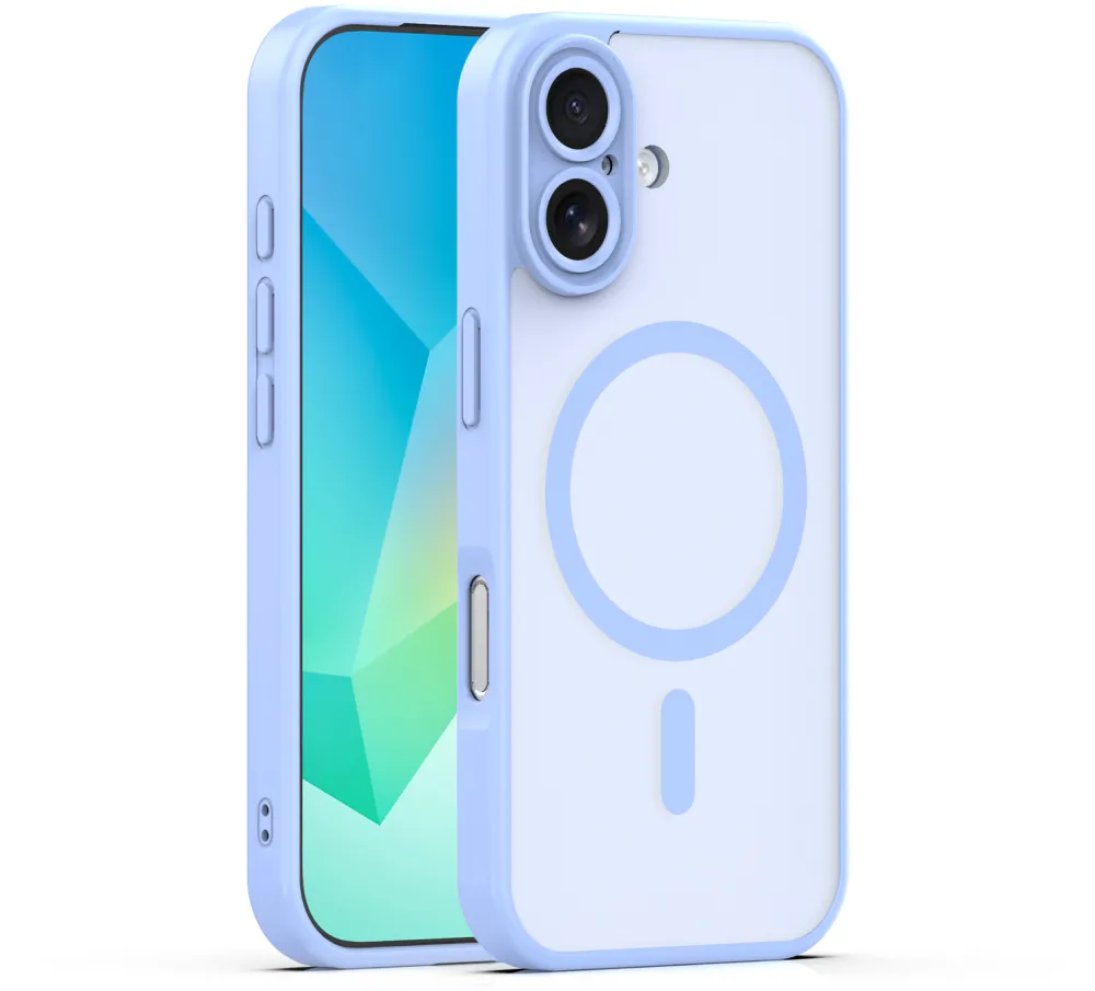 Mag Matt case for iPhone 16 6,1" light blue camera protection