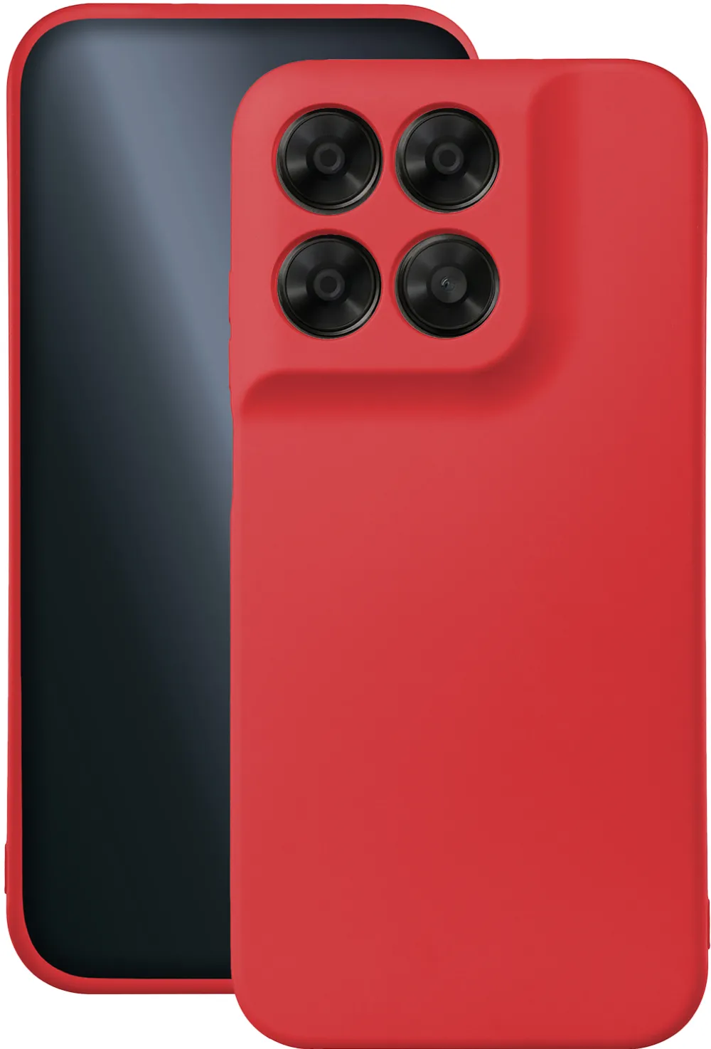 Silicon case for Motorola Moto G67 5G / G77 5G / G87 5G red