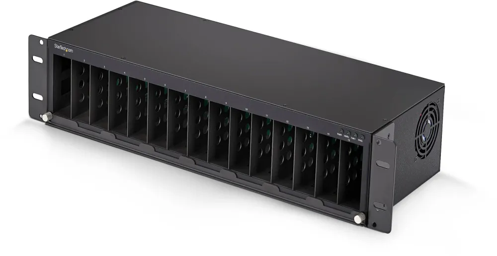 StarTech.com MCM15-MEDIA-CHASSIS network equipment chassis Black