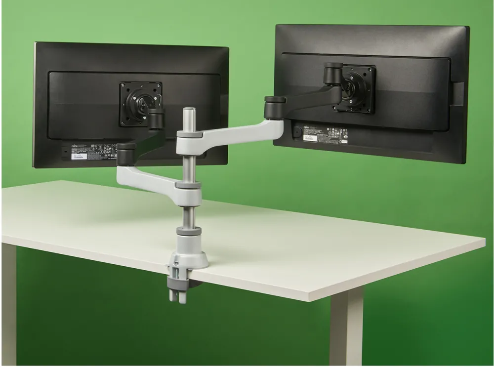 Suport Monitor R-Go Tools 0"-32" 2TFT Max.4KG Zepher 4 justierbar silb