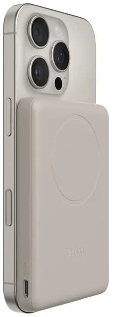 Belkin BoostCharge Slim  5000mAh mag.Powerb. 7,5W Sand BPD020hqSA