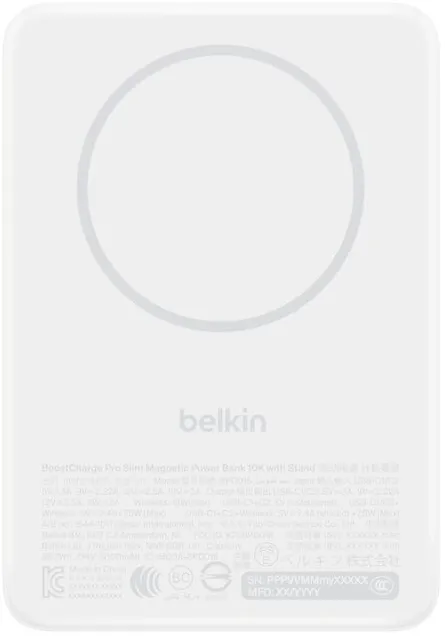 Belkin BoostCharge Slim 15W Qi2 magn.Powerb. 10000mAh BPD016hqWH