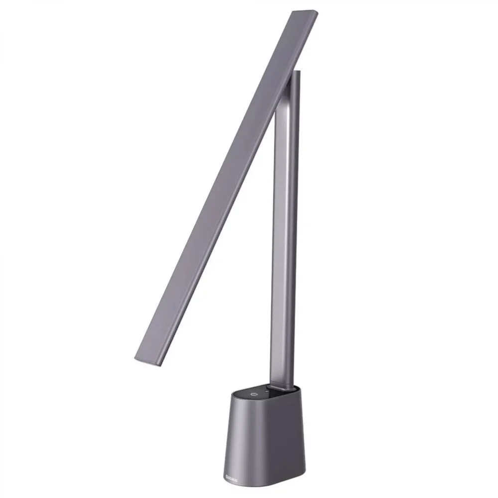 Lampa LED de Birou Baseus 5W 2200 mAh 3 Moduri Luminozitate Lumina Auto-Adaptabila Gri